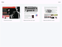 Tablet Screenshot of idsgn.dropmark.com